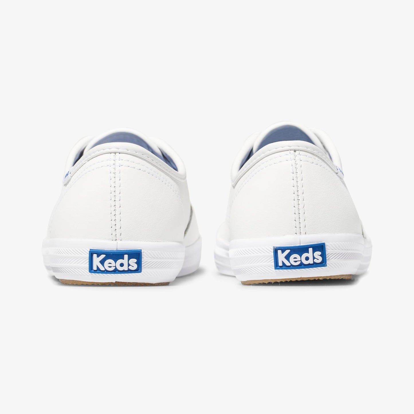 Keds Women's Champion Lace Up Sneaker, White Leather, 8 Wide