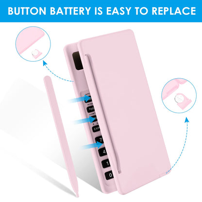 IPepul Scientific Calculators for Students, 10-Digit Large Screen, Math Calculator with Notepad, Classroom Must Haves for Middle High School Supplies & College （Pink