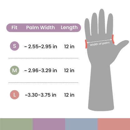 Rubber Cleaning Gloves for Dishwashing, 4 Pairs Reusable Kitchen Gloves for Washing Dishes and Household Cleaning, Colorful Dish Gloves with Flocked Lining and Non-Slip Grip, Pefect for Woman Men - L