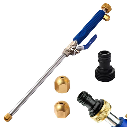 Hydro Jet Power Washer Wand, High Pressure Power Washer Wand with 2 Nozzle and Quick Connectors, Watering Sprayer Cleaning Tool for Patio Car Pet Gutter Window Garden Cleaning