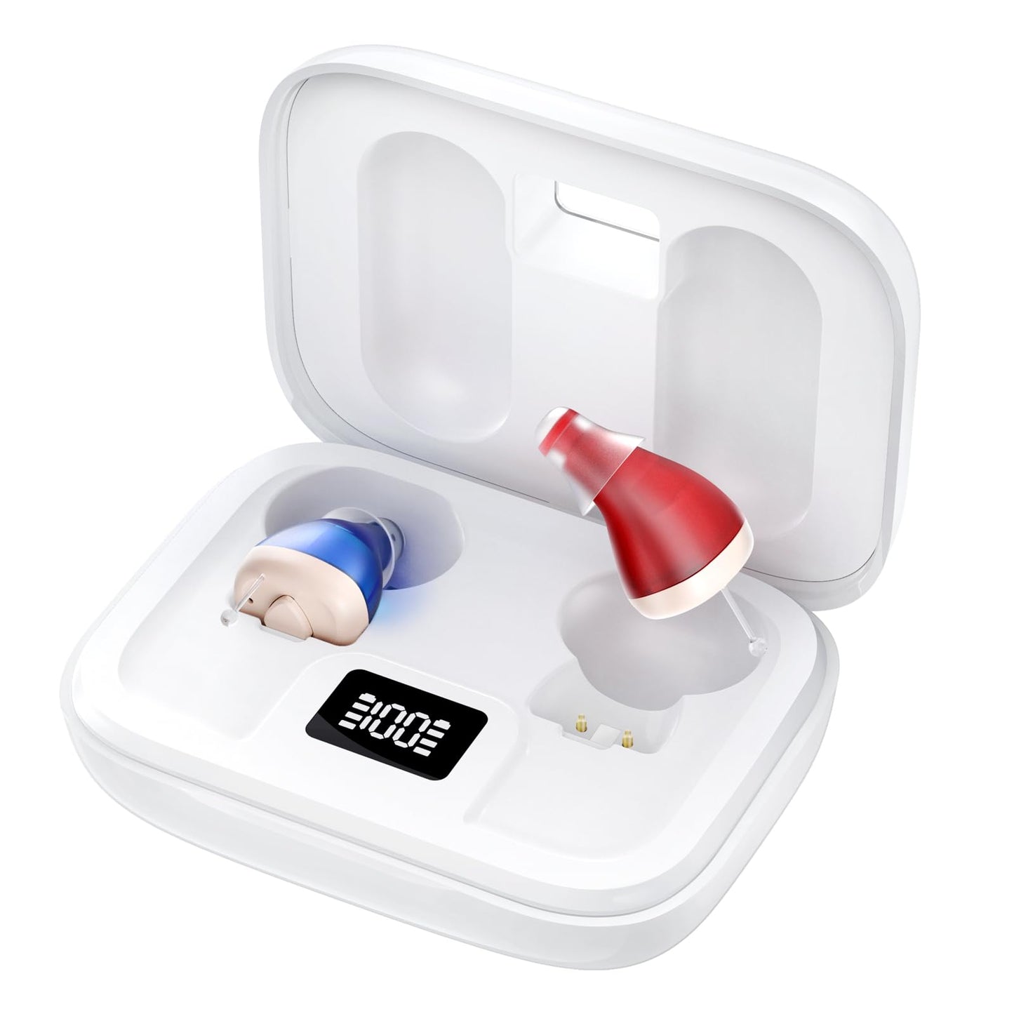 Flaygo Rechargeable Hearing Aids (Not Amplifiers) for Seniors with 16-Channel Digital Chips Intelligent Noise Cancellation for Clear Sound Super-Mini Invisible Design Comfort Fit in Ear Canal & 7-Day Ultra Standby
