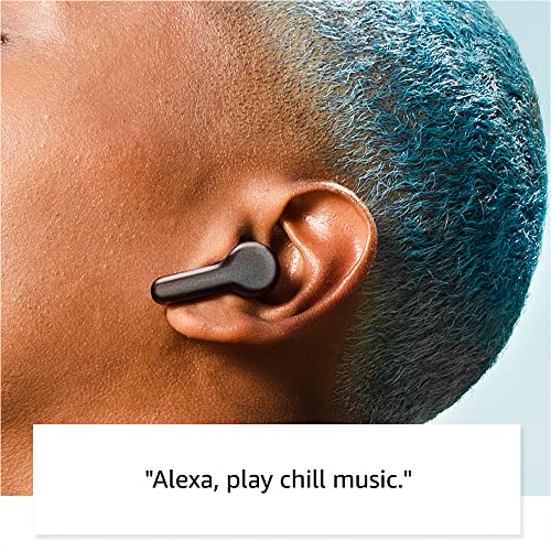 Amazon Echo Buds (newest model), True Wireless Bluetooth 5.2 Earbuds with Alexa, audio personalization, multipoint, 20H battery with charging case, fast charging, sweat resistant, Black