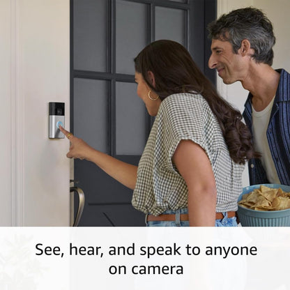Ring Battery Doorbell — Now with 66% more coverage, Head-to-Toe Video, Live View with Two-Way Talk, and Motion Detection & Alerts (2024 release), | 2-pack | Venetian Bronze