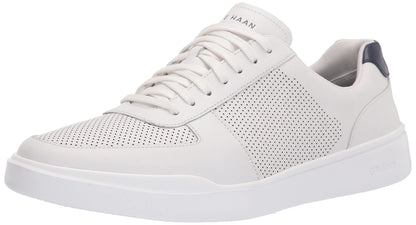 Cole Haan Men's Grand Crosscourt Modern Perforated Sneaker, Optic White/Peacoat, 9.5 Wide