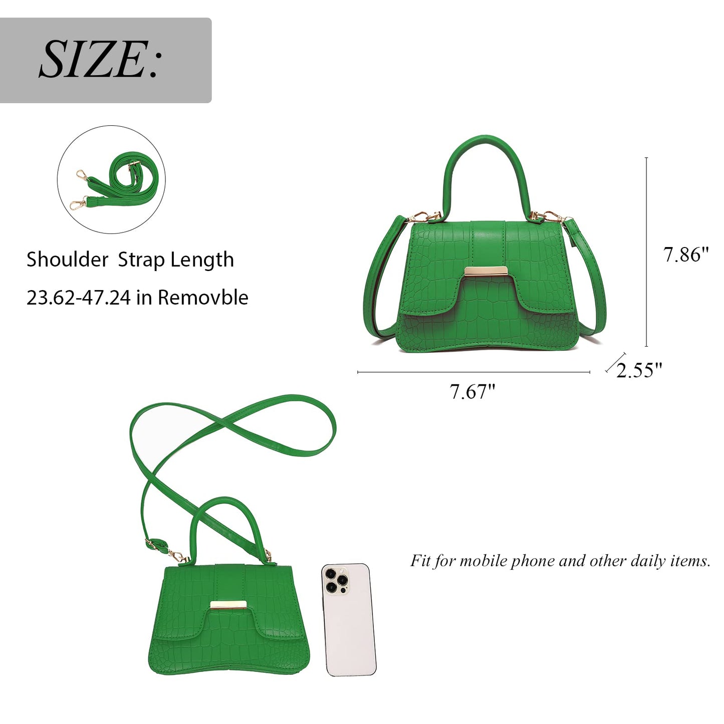 SHUIANGRAN Fashion Cross-body bags for women Womens Purses Minimalist Purses Ladies BagSingle-shoulder Crossbody Handbag (1# grenn)