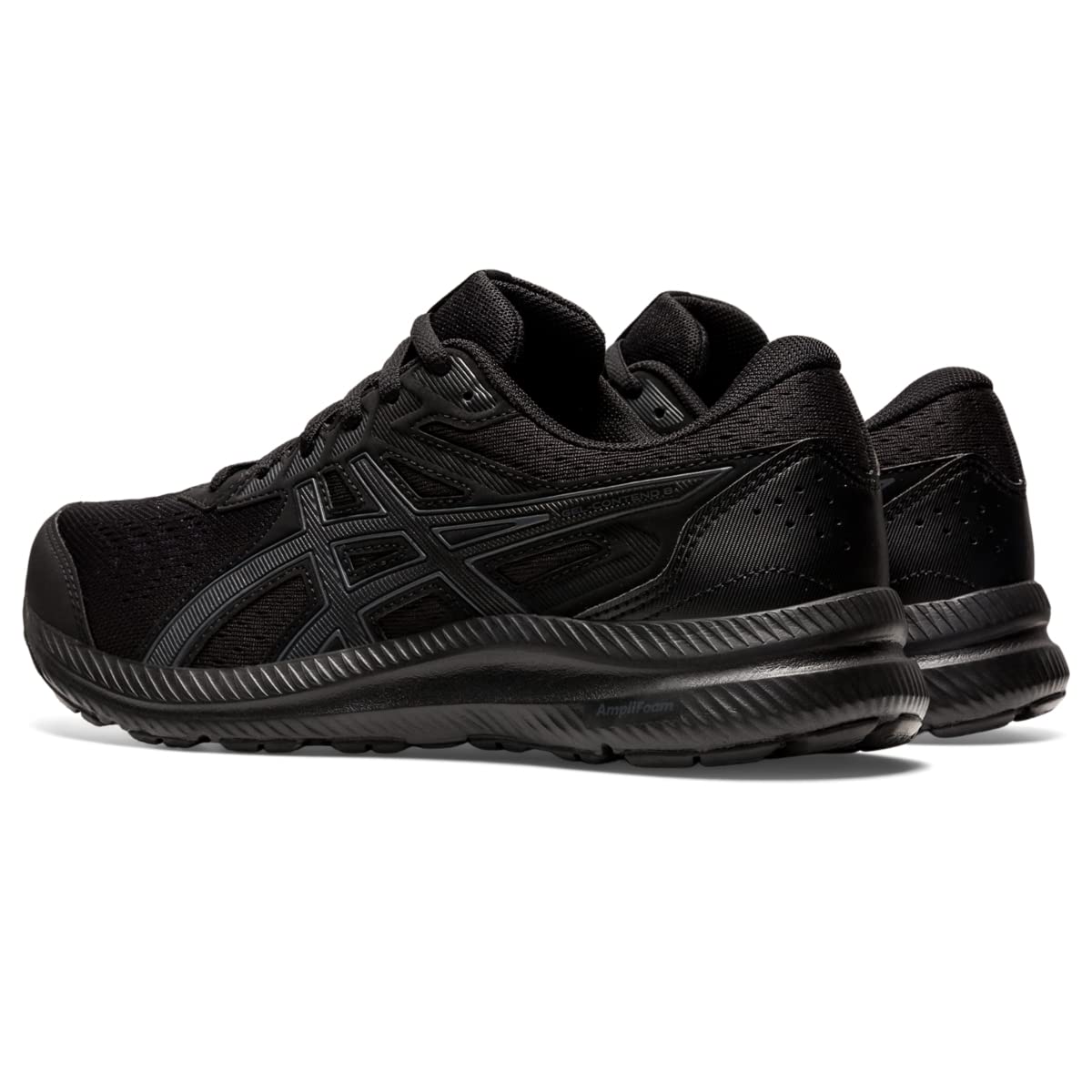 ASICS Women's Gel-Contend 8 Running Shoes, 5, Black/Carrier Grey