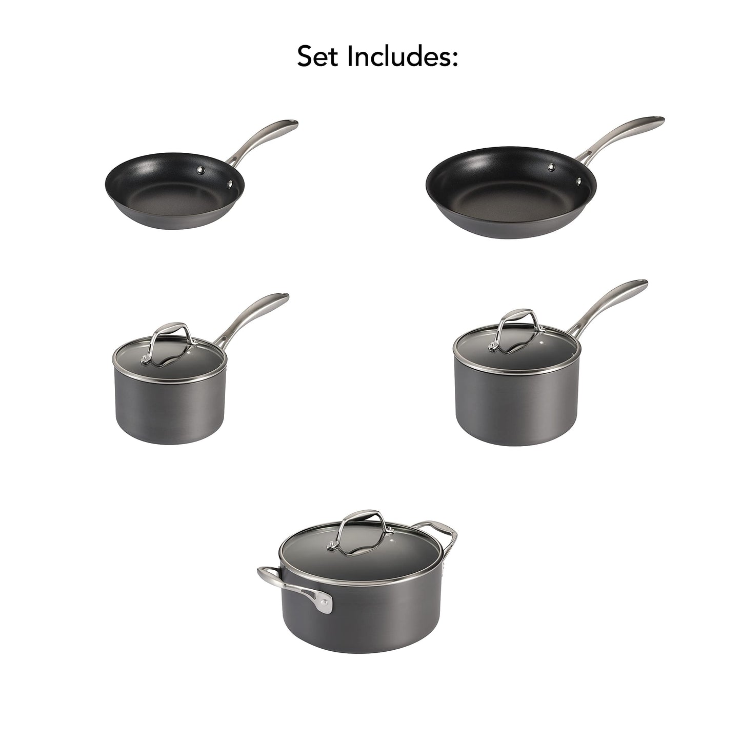 Tramontina Cookware Set Hard Anodized 8-Piece