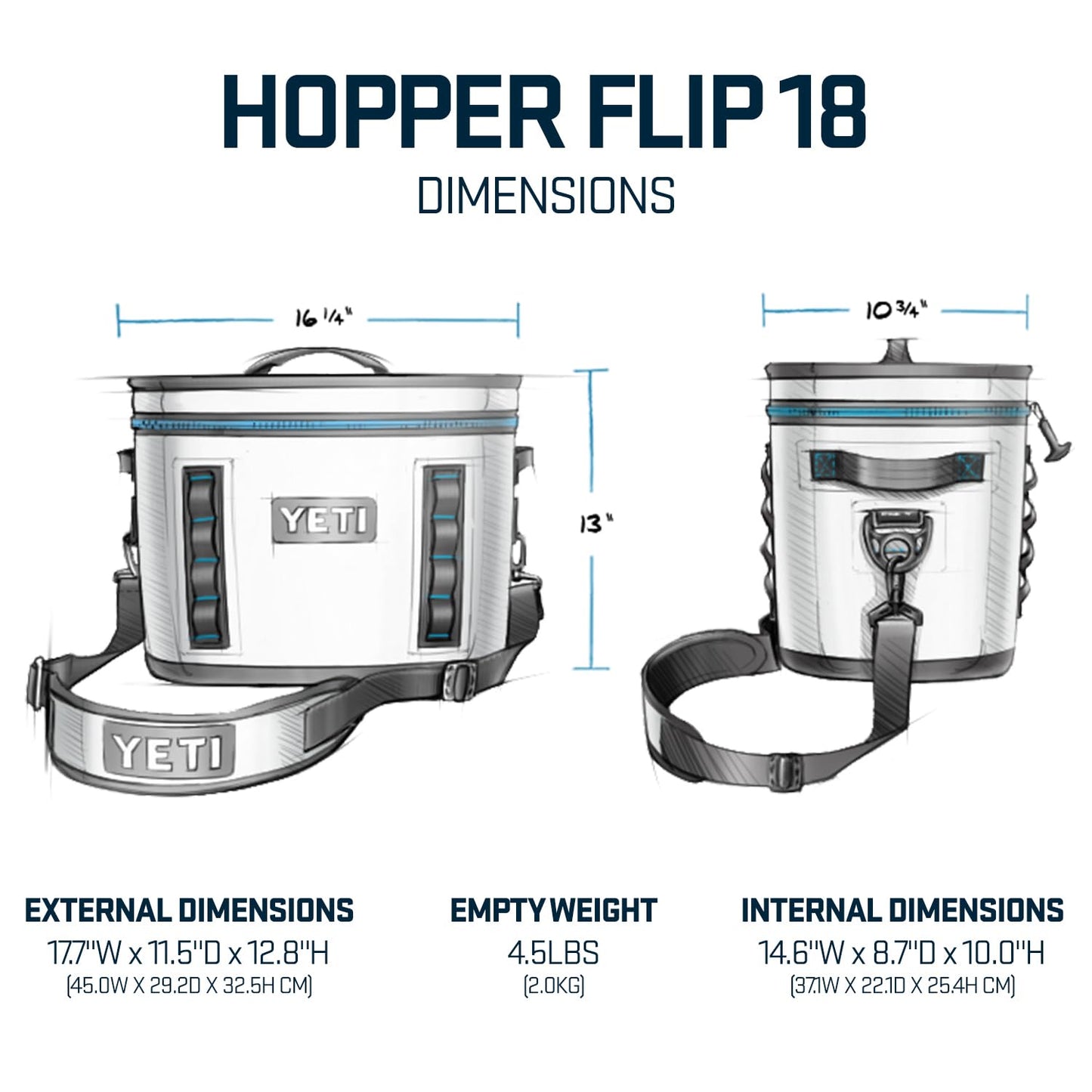 YETI Hopper Flip 18 Portable Cooler, King Crab