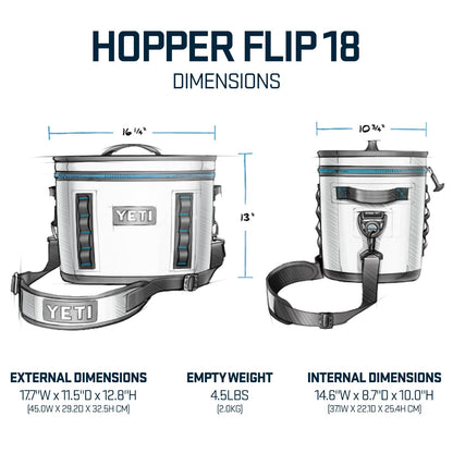 YETI Hopper Flip 18 Portable Cooler, King Crab