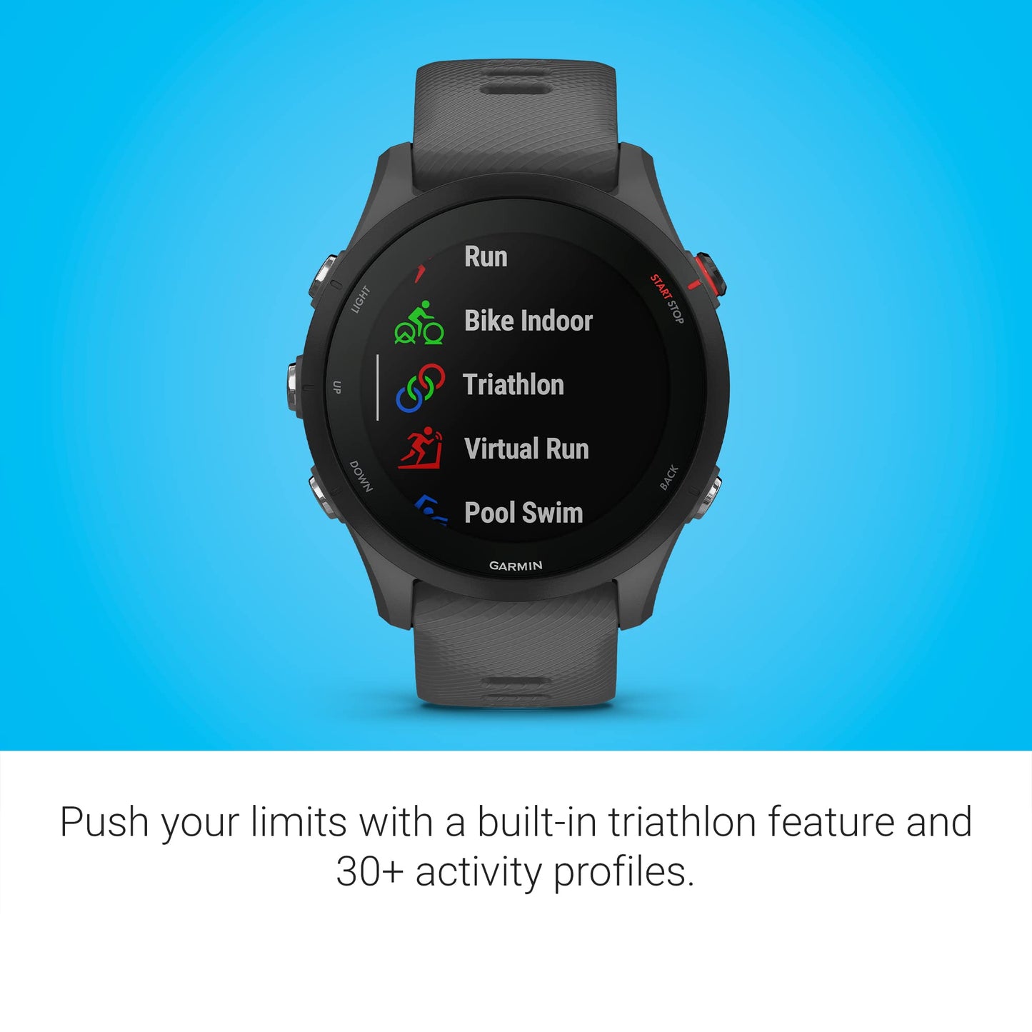 Garmin Forerunner® 255, GPS Running Smartwatch, Advanced Insights, Long-Lasting Battery, Slate Gray
