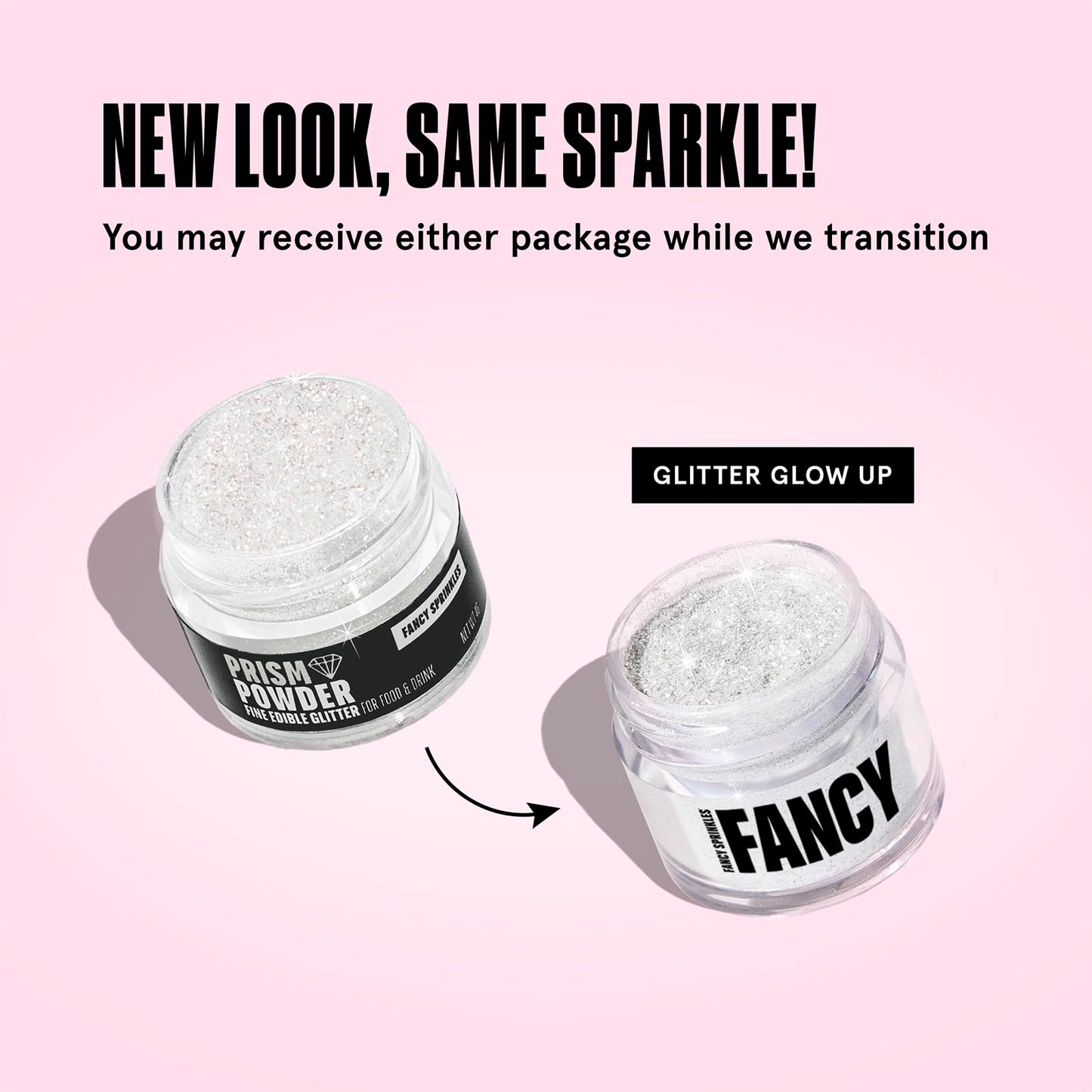 Fancy Sprinkles Moonstone Iridescent Premium Edible Glitter, 100% Edible Glitter for Sparkling Food & Drinks No Taste or Texture (4gm)