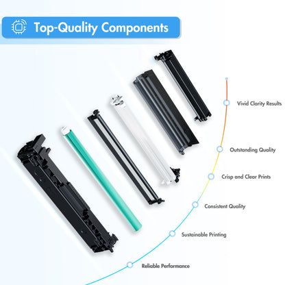 TRUE IMAGE Compatible 410A Toner Cartridge Replacement for HP 410A 410X 410 CF410A CF411A CF412A CF413A Color Laserjet Pro MFP M477fnw M477fdw M477fdn M452dn M452nw M477 Printer (4-Pack)