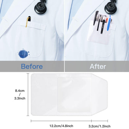 COSOOS 2 Rechargeable Pen Lights with Pupil Gauge, Ruler & 2 Pocket Protectors, LED Penlights for Nurse Doctor, Warm/White Light, USB-C Rechargeable Penlight Flashlight for Nursing Student