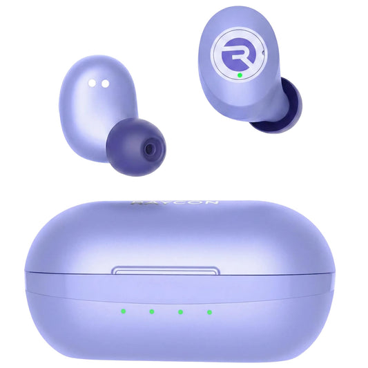 Raycon Everyday Bluetooth Wireless Earbuds with Microphone - Active Noise Cancelling, Sweat & Water-Resistant Earphones, Ear Buds Wireless Bluetooth (Purple)