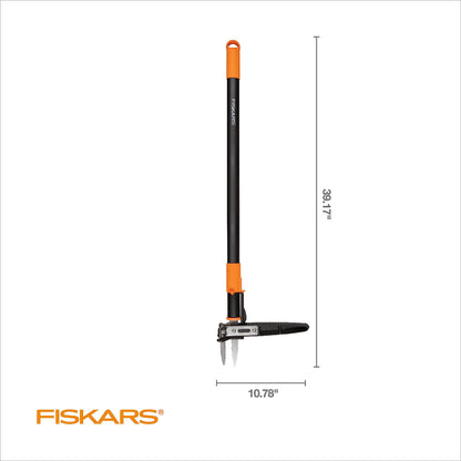 Fiskars 3-Claw Stand Up Weed Puller Tool, Gardening Hand Weeding Tool with 39" Long Ergonomic Handle with Easy-Eject Mechanism