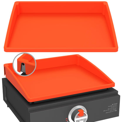 Silicone Griddle Mat Cover for Blackstone - 17 Inch True All-Encompassing Coverage Heavy Duty Food Grade Grill Buddy Mat, All Season Cooking Surface Protective Cover