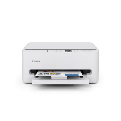 Canon PIXMA TS6520 Wireless Color Inkjet Printer for Duplex Printing, White – Home Printer with Copier/Scanner, 1.42” OLED Display, Intuitive Control Panel, Compact Design