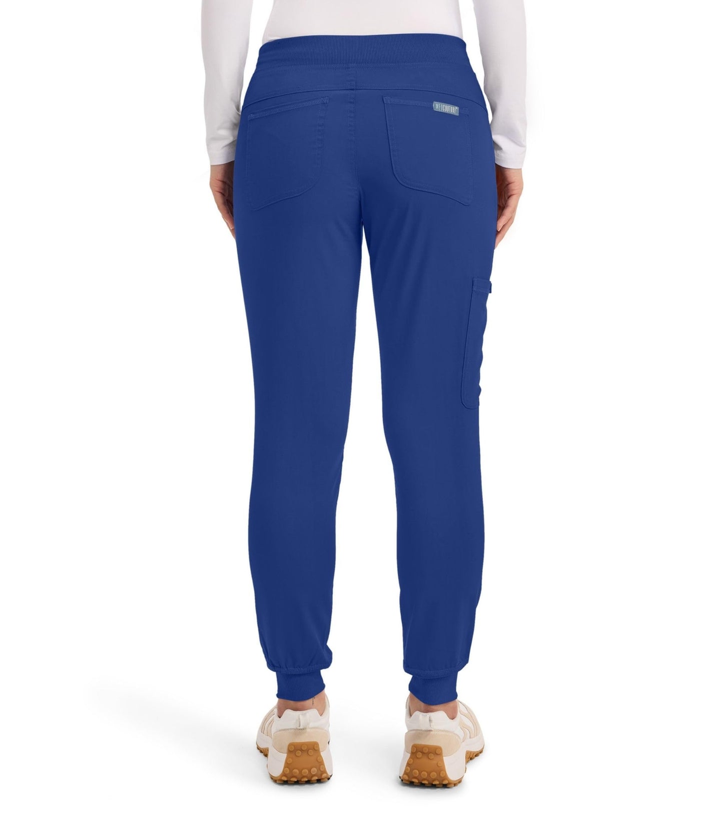 Med Couture Scrub Pants for Women Cargo Jogger Bottoms with 5 Pockets, Lightweight, Ultra Soft, 2-Way Stretch Fabric - MC7710, S, Galaxy