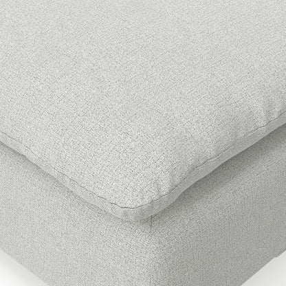 SIMPLIHOME Jasmine Right-Arm Sofa Module in Performance Fabric, Cloud Grey, 44-inches Wide, Handcrafted Contemporary-Style Right-Arm Accent Chair for Living Room