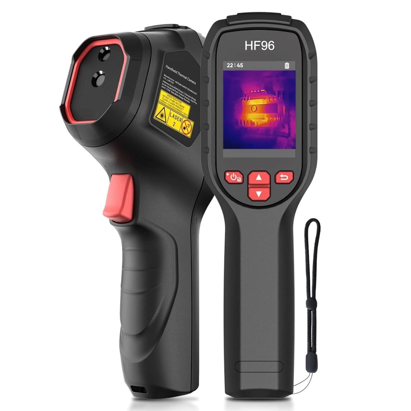 HF96 Thermal Camera, Super Resolution 240 x 240, Thermal Imaging Camera with Laser Pointer, 96 x 96 IR Resolution, 25 HZ Infrared Camera,-4°F to 1022°F, 50°FOV, 8h Battery Life Thermal Imager