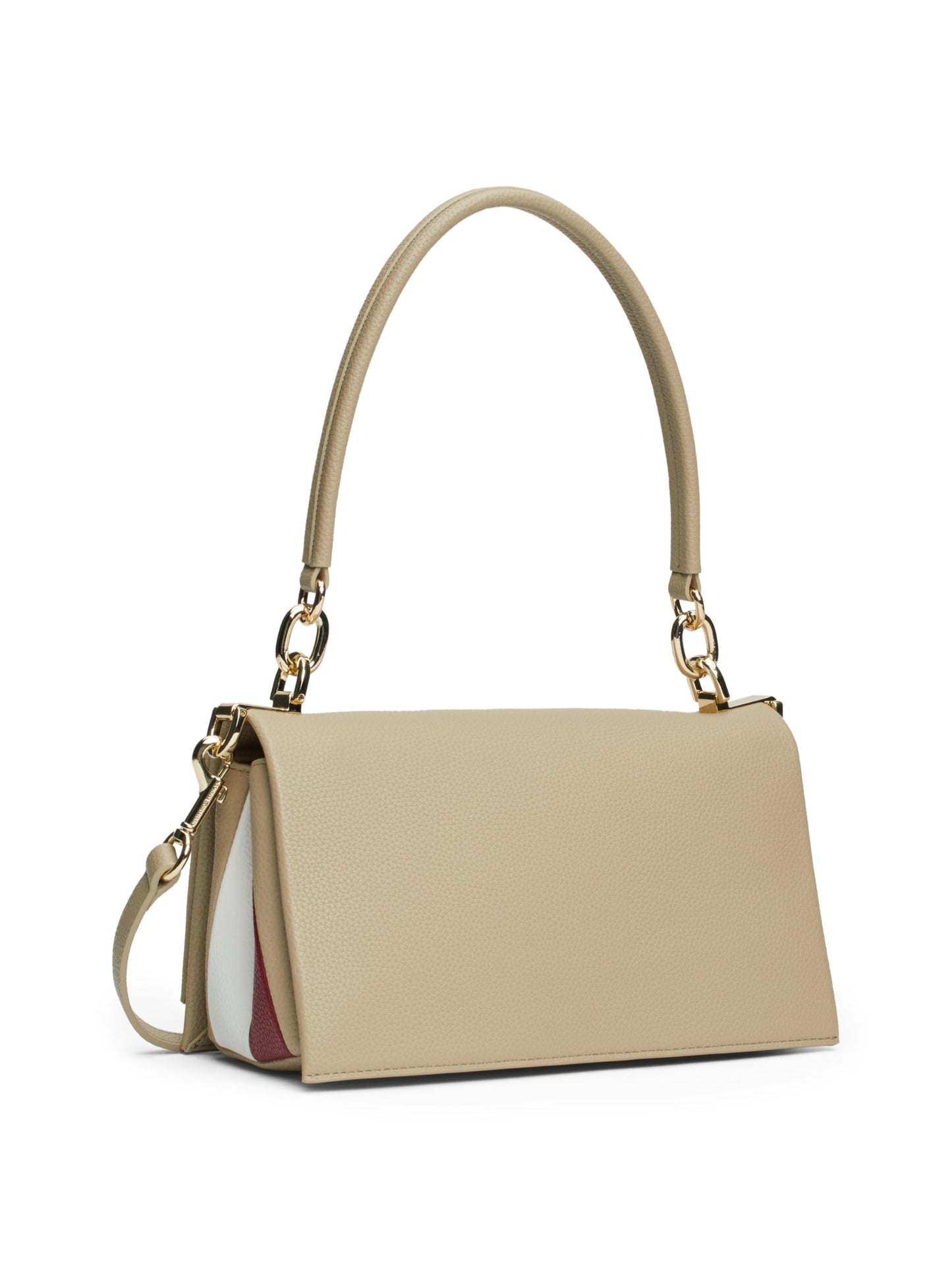 Tommy Hilfiger Women's Leather Shoulder Bag with Removable Crossbody Strap