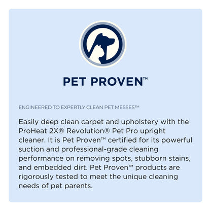 BISSELL ProHeat 2X Revolution Pet Pro Plus, 3588F, Upright Deep Cleaner, 30-minute Dry Time, Dual Dirt Lifter Powerbrush, Hose & Tool Attachment, Pet Upholstery Tool and Tough Stain Tool Included