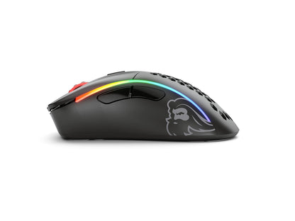 Glorious Model D Wireless Gaming Mouse - 69g Superlight, Lag Free 2.4Ghz Wireless, Up to 71 Hour Battery, RGB, BAMF Sensor, Ergonomic, 6 Buttons - Matte Black
