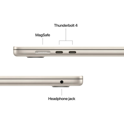 Apple 2025 MacBook Air 15-inch Laptop with M4 chip: Built for Apple Intelligence, 15.3-inch Liquid Retina Display, 24GB Unified Memory, 512GB SSD Storage, Touch ID; Starlight with AppleCare+ (3 Years)