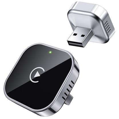 Teeran Wireless CarPlay Adapter 2025 Upgrade Wired CarPlay to Wireless, Mini Cube Design for Cars with Built-in Wired Apple CarPlay Plug and Play Easy Use Fast Stable Connection Car Play for iPhone