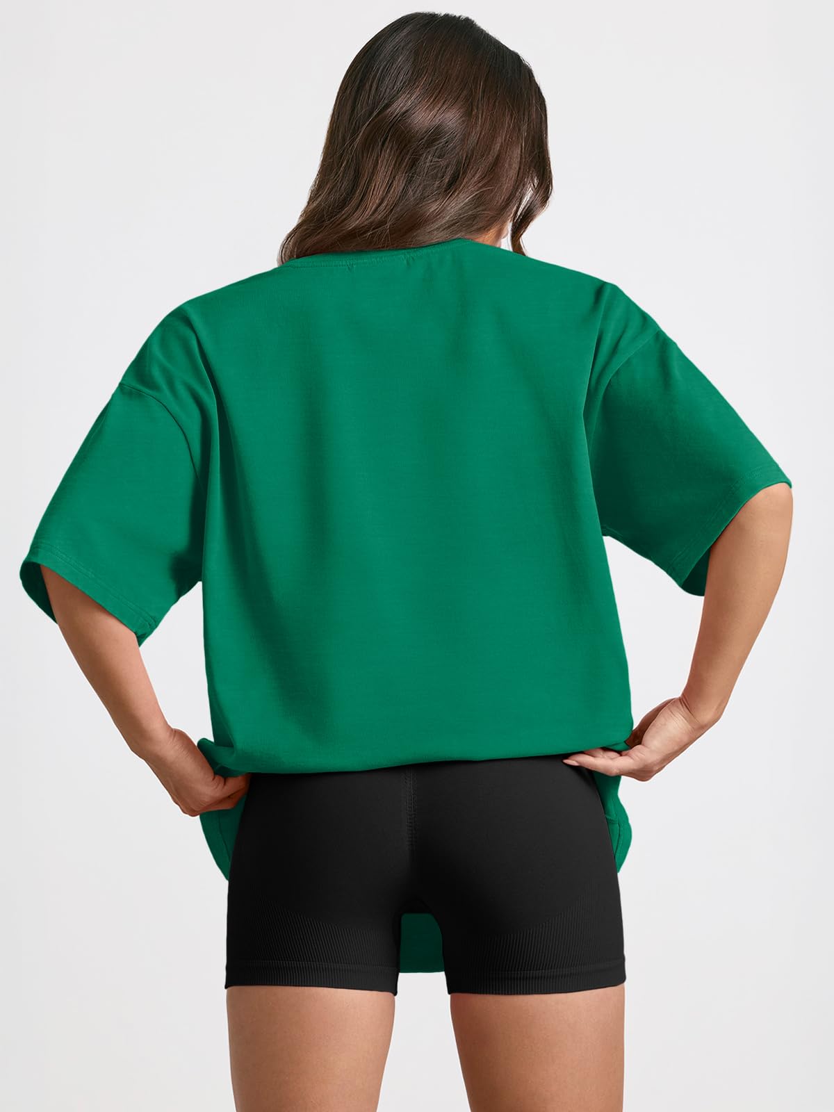 Trendy Queen Womens Oversized St Patricks Day Shirt Fashion Workout Plus Size Tops Short Sleeve Gym Clothes 2026 Green M