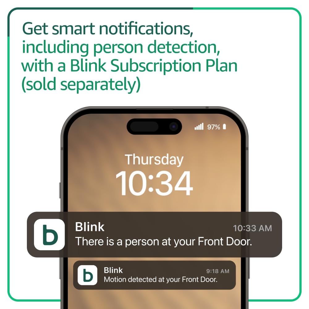 All-new Blink Video Doorbell + Outdoor 4 – Wireless smart security cameras, head-to-toe HD view, two-year battery life. Sync Module Core included – 5 camera system + Video Doorbell