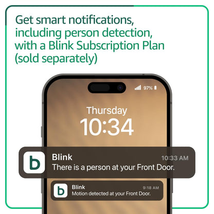 All-new Blink Video Doorbell + Outdoor 4 – Wireless smart security cameras, head-to-toe HD view, two-year battery life. Sync Module Core included – 1 camera system + Video Doorbell