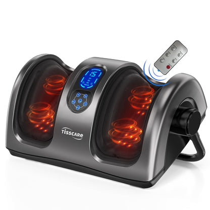 TISSCARE Foot Massager with Heat: Mother's Day Gift for Mom FSA HSA Eligible Foot Massager for Plantar Fasciitis, Neuropathy, Circulation and Pain Relief, Massage Feet/Leg/Calf/Ankle at Home/Office