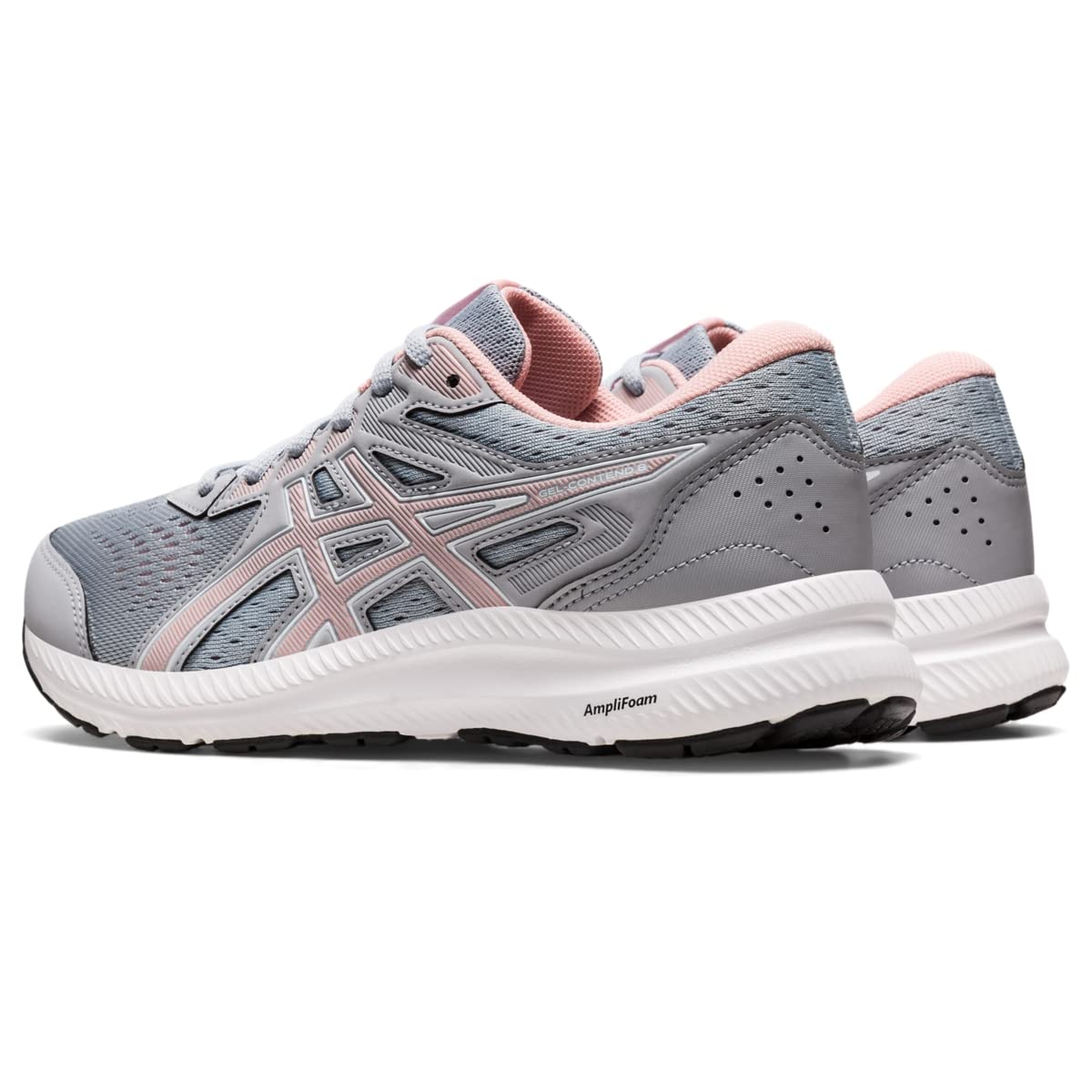 ASICS Women's Gel-Contend 8 Running Shoes, 9, Piedmont Grey/Frosted Rose