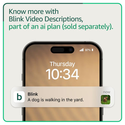 Blink Outdoor 4 and Battery Doorbell 2K+ (newest model) — Two-year battery 1080p camera and 2K battery doorbell. Sync Module Core included — 1 Camera + Doorbell (Black)