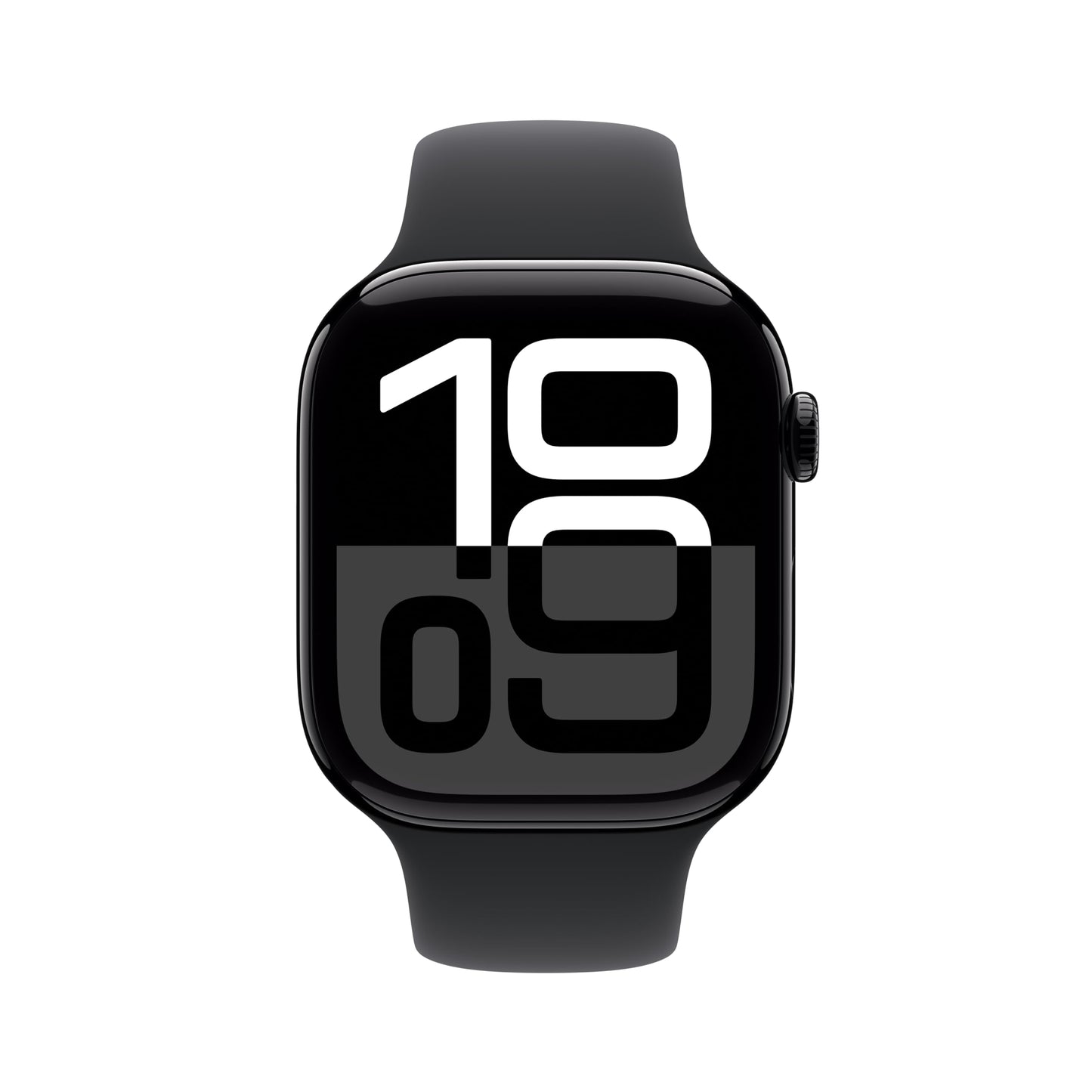 Apple Watch Series 10 [GPS 46mm case] Smartwatch with Jet Black Aluminium Case with Black Sport Band - S/M. Fitness Tracker, ECG App, Always-On Retina Display, Water Resistant