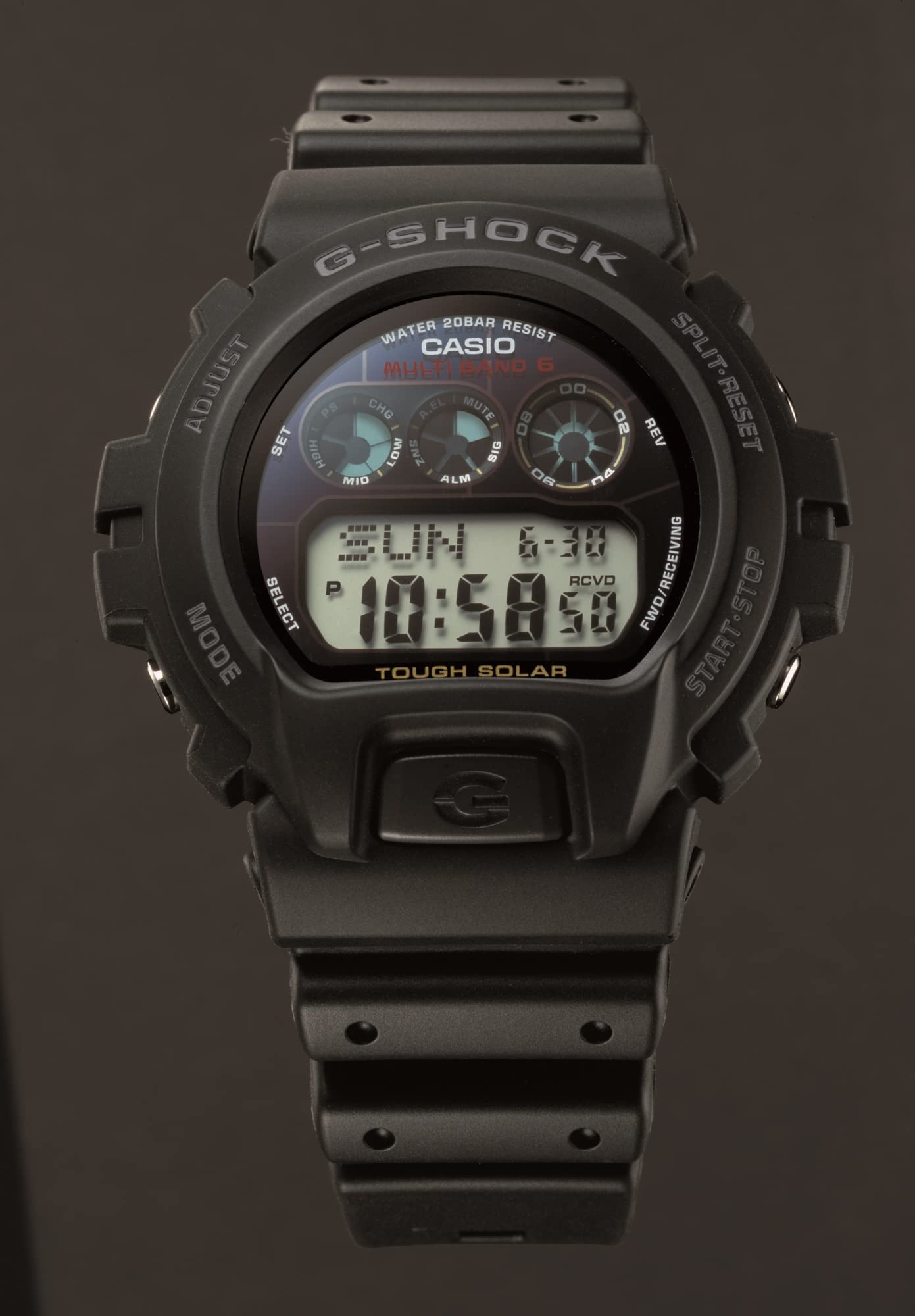 Casio G-Shock GW6900-1 Men's Tough Solar Black Resin Sport Watch