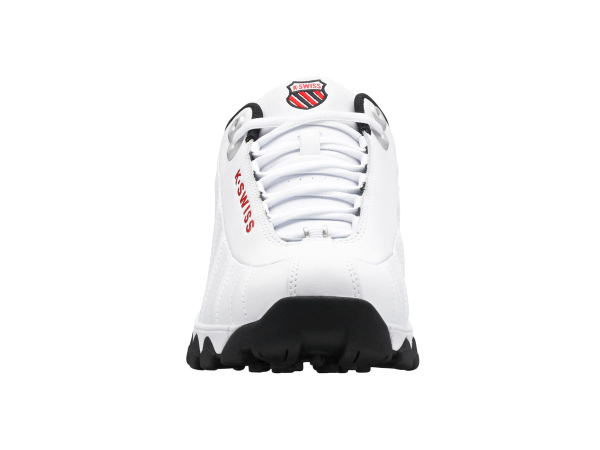 K-Swiss Men's ST329 CMF Sneaker, White/Black/Mars Red, 7.5 M