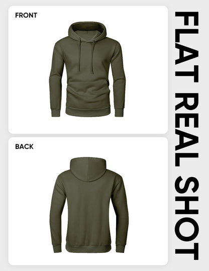JMIERR Fall Sweatshirts for Mens Comfy Simple Plain Drawstring Hoodies Collar Fleece Long Sleeve with Pockets Hooded Pullovers Casual Loose Fit Shirts Cotton Sweater, US43(L), Green