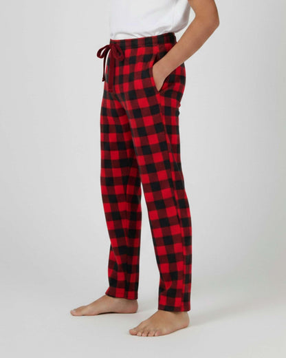 Real Essentials 3 Pack: Boys' Fleece Pajama Pants Soft PJ Bottoms for Kids Youth Teens Sleepwear,Set 8-L (12/14)