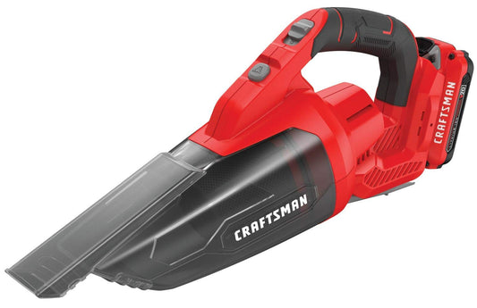 Craftsman V20 Cordless Hand Vacuum, 45 CFM, 2 Stage Filtration System with Filter, Battery and Charger Included (CMCVH001C1)