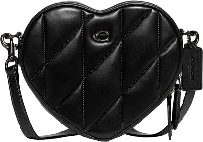 Coach Women's Quilted Leather Heart Crossbody
