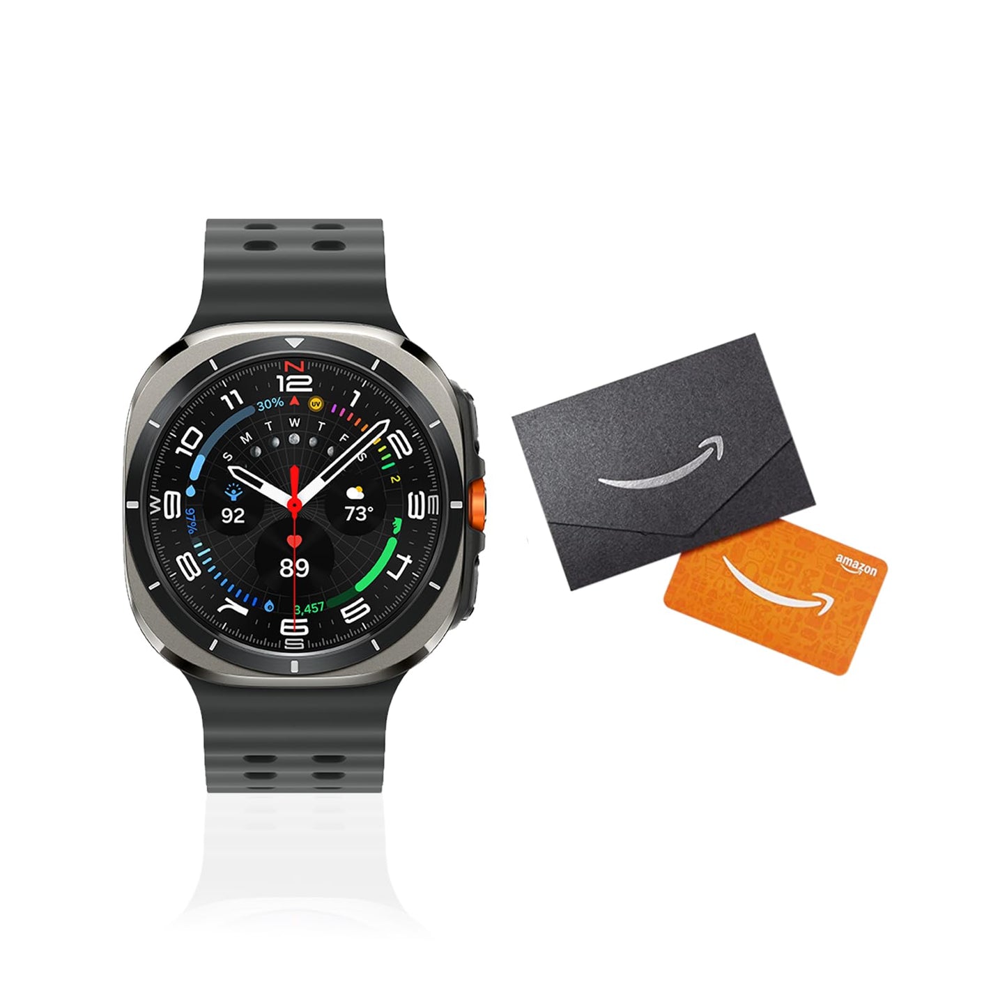 Samsung Galaxy Watch Ultra (2025) 47mm LTE Smartwatch + $100 Gift Card, Titanium Casing, Advanced Sleep Coaching, Running Coach, Energy Score, GPS, Titanium Silver [US Version, 2 Yr Warranty]