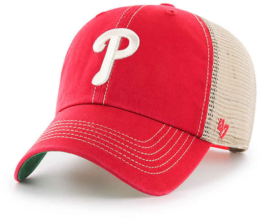 '47 Philadelphia Phillies Trawler Clean Up Adjustable Snapback Red Hat, One Size