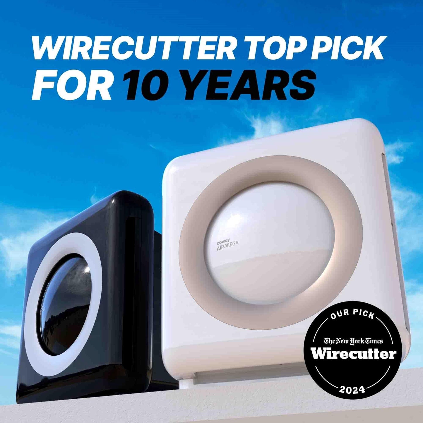 Coway AP-1512HH Mighty Air Purifier with True HEPA and Eco Mode, black/silver, 16.8 x 18.3 x 9.6