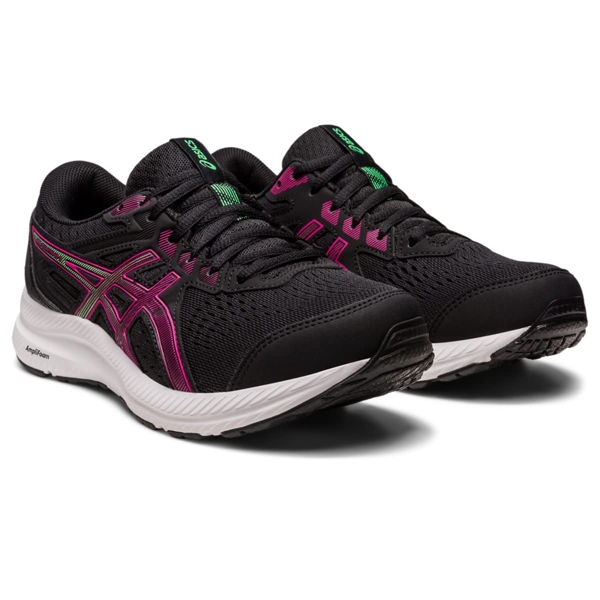 ASICS Women's Gel-Contend 8 Running Shoes, 9, Black/Pink Rave