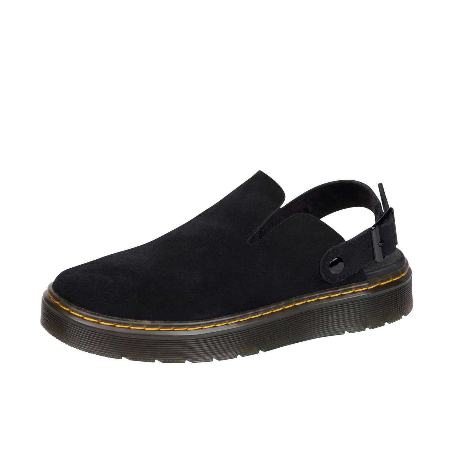 Dr. Martens Unisex Carlson Mule, Black E.H Suede Mb, 6 US Men
