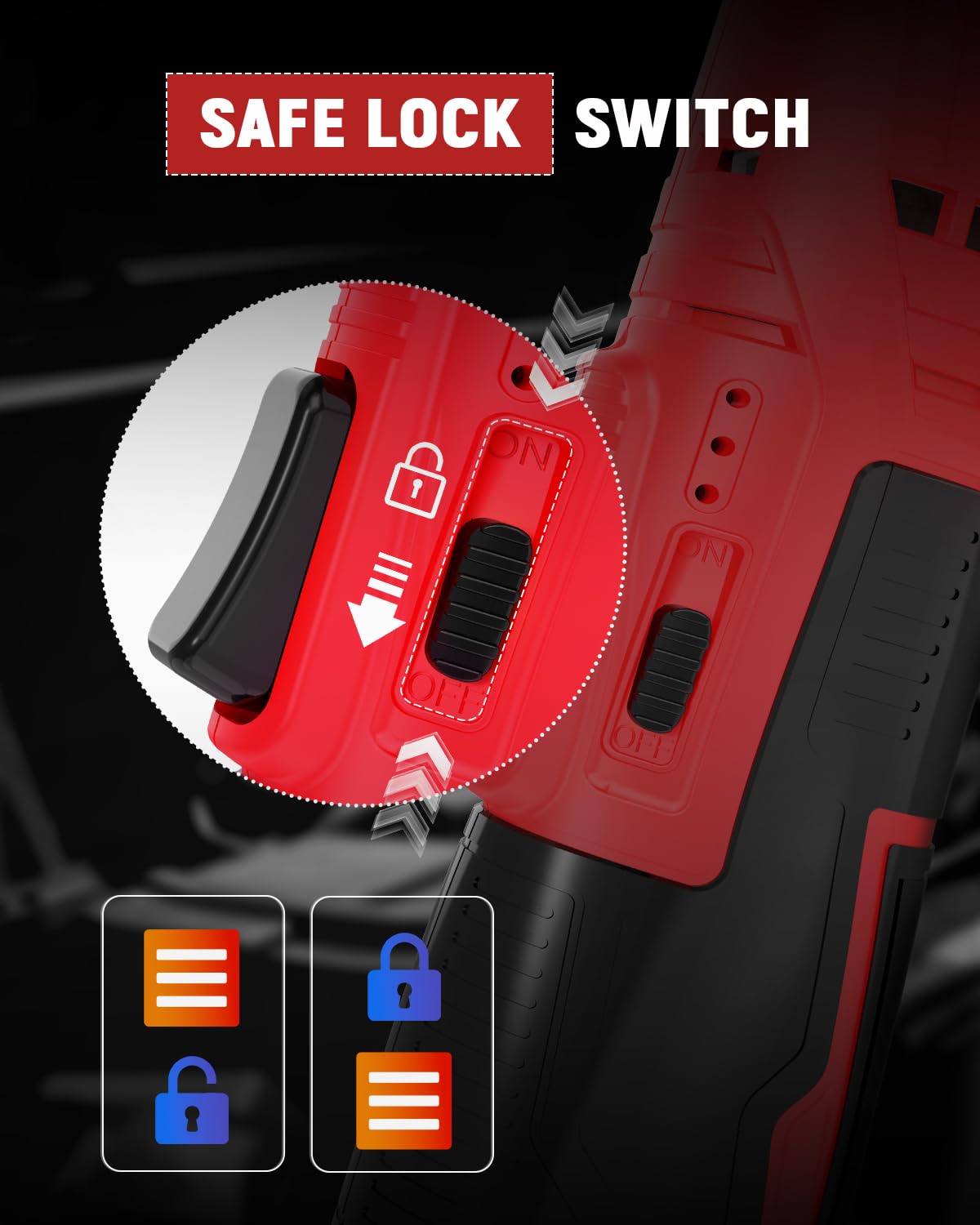 Tarlido 3/8" Electric Ratchet Wrench, 40 Ft-Lbs 400 RPM 12V Cordless Battery Powered Ratchet Wrench Set with LED Light, Including 2 Batteries, 11 Sockets and Fast Charge-Red