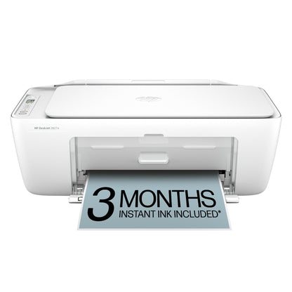 HP DeskJet 2827e Wireless All-in-One Color Inkjet Printer, Scanner, Copier, Best-for-Home, 3 Month Instant Ink Trial Included, AI-Enabled (6W7F5A)