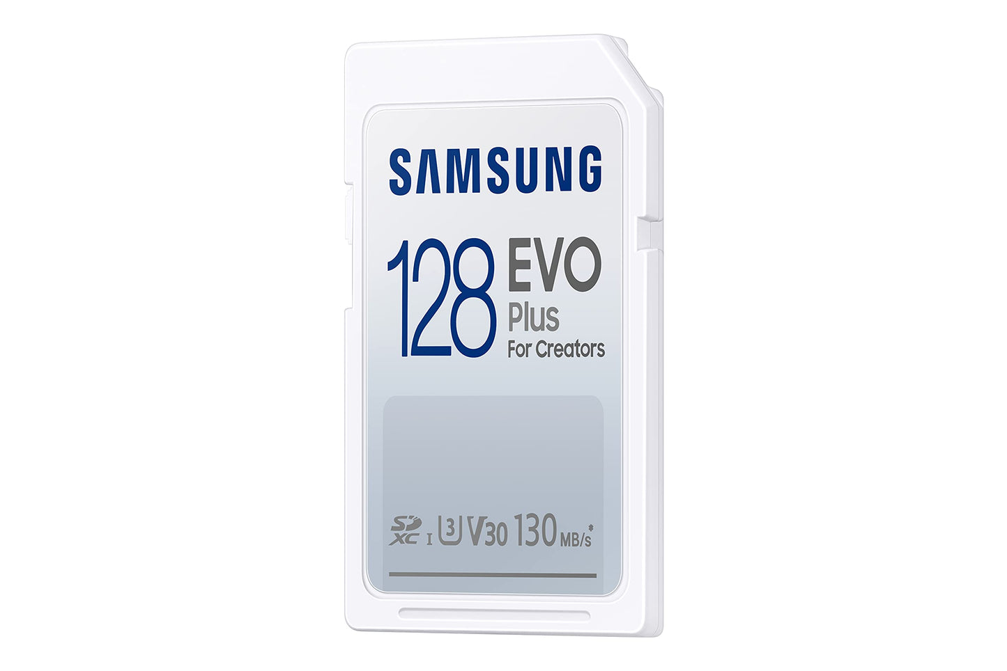 SAMSUNG EVO Plus Full Size 128 GB SDXC Card 130MB/s Full HD & 4K UHD, UHS-I, U3, V30 (MB-SC128K/AM)